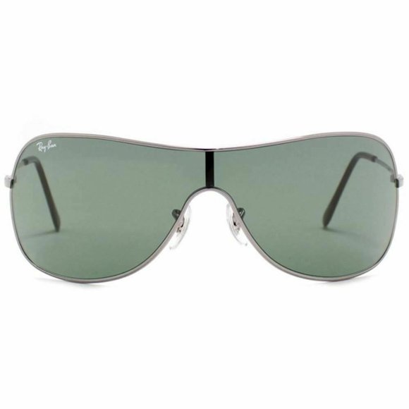 Ray-Ban Shield Style Sunglasses W/Green Lens - Picture 2 of 4